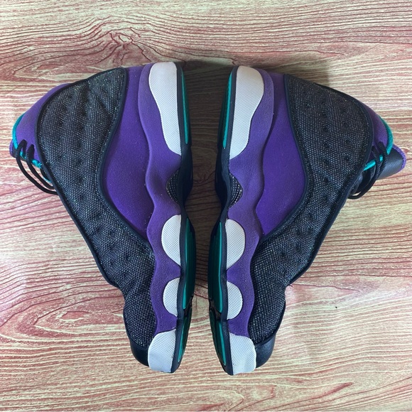 JORDAN 13 GS ULTRA VIOLET TEAL Sneakers 7 Youth - Picture 3 of 9